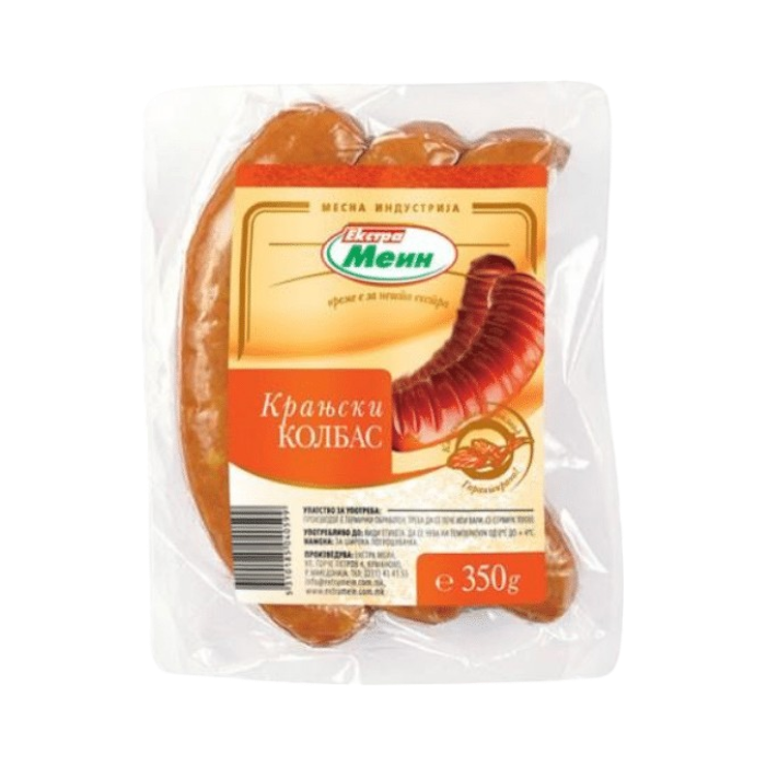 КОЛБАСА КРАЊСКА 350ГР МЕИН